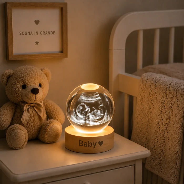 Lampada in Cristallo Personalizzata con foto