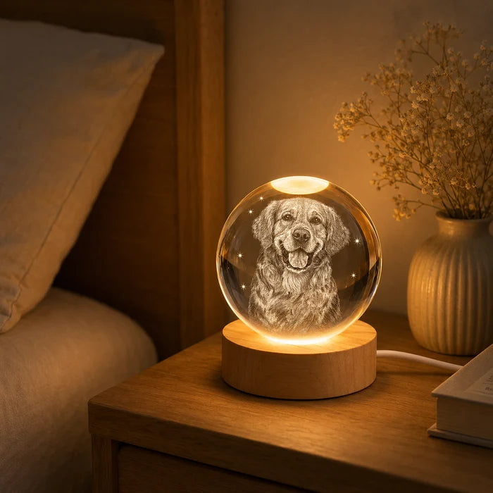 Lampada in Cristallo Personalizzata con foto